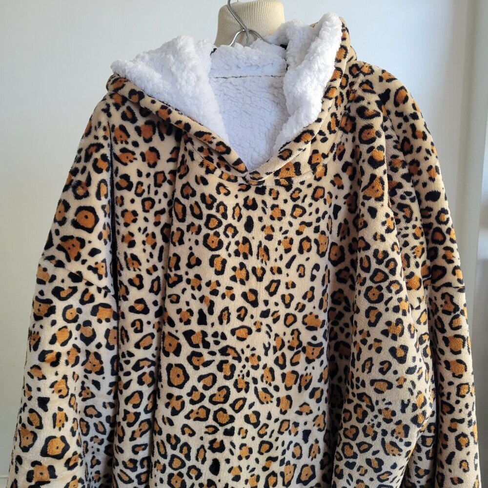 Venustas Oversized Blanket Hoodie Thick Sherpa Lined Fleece Long Hooded Snuggle